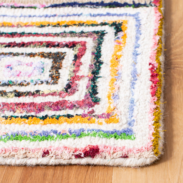 Bungalow Rose Anaheim Handmade Blue/Green/Orange Rug & Reviews Wayfair